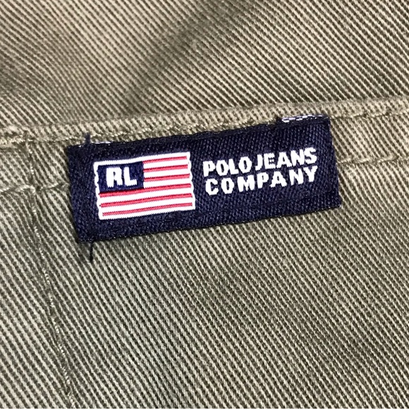 Polo Jeans Company Ralph Lauren Women’s Vintage Olive Green Pants Size 8 - Picture 9 of 11